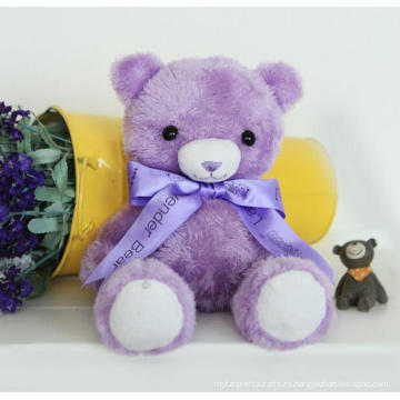 Regalos de juguete de los niños Hermoso color púrpura peluche Teddy Toy Bear